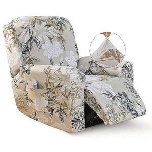 lot 92545 image: Iauddy Recliner Slipcover-Stretch Soft Slip Reclining Chair Slipcovers 4-Pieces Furniture Protector for Recliner with Pocket Fitted Sofa Couch Cover Lazy Boy Chair Cover