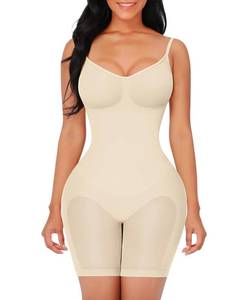 lot 92551 image: FeelinGirl Shapewear for Women Tummy Control Body Shaper for Women Butt Lifting Shapewear Waist Trainer Beige XSS