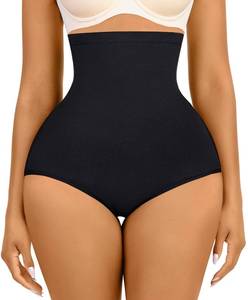 lot 92587 image: FeelinGirl Seamless Shapewear for Women High Compression Shorts Tummy Control Invisible Body Shaper Black Medium