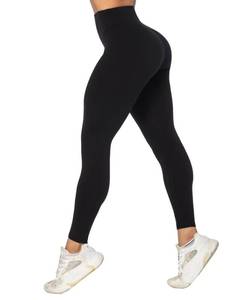 lot 92595 image: Sunzel Nunaked Workout Leggings for Women, Tummy Control Compression Workout Gym Yoga Pants, High Waist & No Front Seam Black Small 28