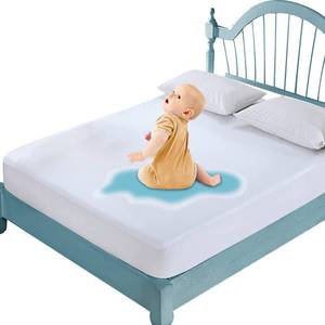 lot 92607 image: Mattress Protector Queen Waterproof Mattress Cover Queen Size Mattress Pad Cover Breathable Noiseless Deep Pocket Bed Cover for 6-18 Mattress Pad - Soft Washable Vinyl Free (Queen, 1 Pack)