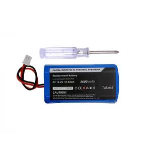 lot 92612 image: Youejoeq 3600mAh Replacement Battery for Shark Ion Robot RVBAT850 Battery for RV1001AE RV700_N RV720_N RV725_N RV761 RV850RV850C RV850WV RV851WV(Attention 2-Prong Connector)