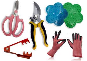 lot 93486 image: Kehail Floral Toolkit,Rose Thorn Remover Tool, Garden Pruning Shears Scissors Kit, Florists Toolkit,Use for Florist Supplies (Toolkit)