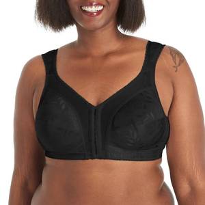lot 93494 image: Playtex womens 18 Hour Front-close Wirefree W Flex Back Us4695 Full Coverage Bra, Black, 40C US