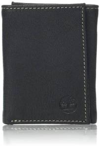 lot 93496 image: Timberland mens Genuine Leather Rfid Blocking Trifold Wallet, Black, One Size