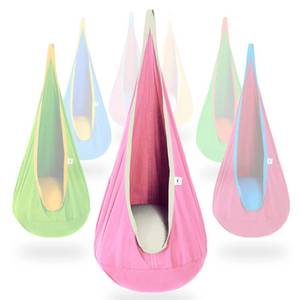 lot 93505 image: OUTREE Kids Hanging Swing Seat Hammock, Cotton Child Swing Chair for Indoor and Outdoor use (Pink)
