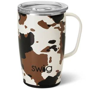 lot 93519 image: Swig Life 18oz Travel Mug, Insulated Tumbler with Handle and Lid, Travel Coffee Mug, Cup Holder Friendly Travel Mug, Stainless Steel 18 oz Tumbler, Reusable Insulated Tumbler with Lid (Hayride)