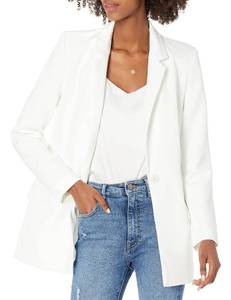 lot 93525 image: The Drop Womens Blake Long Blazer, Ivory, Medium