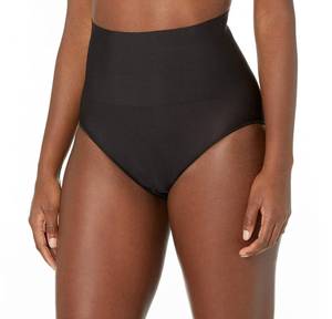 lot 93537 image: Maidenform womens Tame Your Tummy Shaping Lace With Cool Comfort Dm0051 Shapewear Briefs, Black, Large US