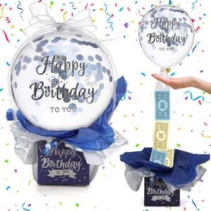 lot 93563 image: Sumind Pull Money Balloon Box for Cash Birthday Funny Pull Money Balloon Surprise Kit Money Pull out Gift Box Balloon Holder Birthday Surprise Gifts for Women Mother Girlfriend Wife (Classic Style)
