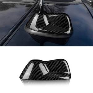 lot 93581 image: AIRSPEED for Mini Shark Fin Antenna Cover Carbon Fiber Car Radio Signal with Adhesive Base Decorative Antenna Accessories for 2007-2014 Mini Cooper R55, for 2006-2013 Mini Cooper R56, Style B (Black)