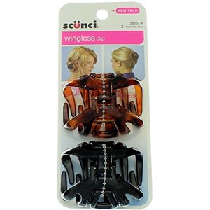 lot 93616 image: Scunci 3826703A048 Octopus Jaw Clip Assorted Colors 2 Count