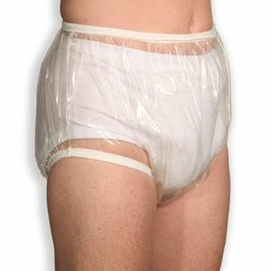 lot 93635 image: InControl Diapers - Ideal Fit Plastic Pants - Crystal Clear Waterproof PVC Cover (Teen (xs) 24 to 30)