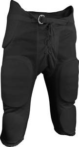 lot 93677 image: Sports Unlimited Double Knit Adult Integrated Football Pants Black L