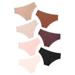 lot 93687 image: DEANGELMON Womens Seamless Bikinis Underwear Invisible No Show Panties Hipster Stretch Cheeky Multi Pack(7P4,XL-new)
