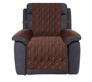 lot 93694 image: Ameritex Waterproof Nonslip Recliner Cover Stay in Place, Dog Chair Cover Furniture Protector, Ideal Recliner Slipcovers for Pets and Kids (23, Chocolate)
