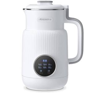 lot 93709 image: Arcmira Automatic Nut Milk Maker, 20 oz Homemade Almond, Oat, Soy, Plant-Based Milk and Dairy Free Beverages, Soy Milk Maker with Nut Milk Bag, White - Retail $102.4