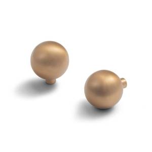 lot 93764 image: Goo-Ki Brushed Champagne Copper Cabinet Knobs with 1Dia, Zinc Alloy Cabinet Pull for Dresser,Wardrobe,Cupboard- Large knob 6 Pack