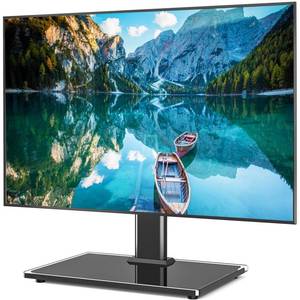 lot 93794 image: Rfiver Universal Table Top TV Stand TV Base Replacement for Most 27 30 32 39 40 42 43 49 50 55 60 Inch LCD LED Plasma Flat Screen TVs, Vesa Mount Holds up to 88 lbs, Height Adjustable