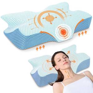 lot 93842 image: Anvo Cervical Pillow for Neck Pain Relief - Neck Pillows for Pain Relief Sleeping - Memory Foam Pillows for Neck and Shoulder Pain - Ergonomic Pillow for Side Back Stomach Sleeper - Firm