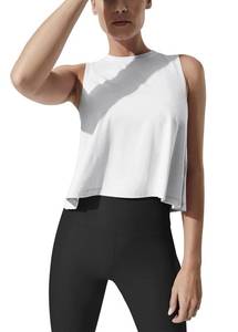 lot 93844 image: Mippo Crop Tops for Women Workout Tank Tops Cropped Muscle Tank Sleeveless Tops Workout Shirts Flowy Athletic Tops Cropped Tshirts Loose Fit White XS