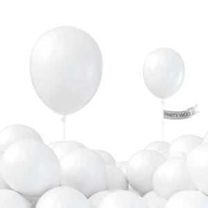 lot 93869 image: PartyWoo White Balloons, 52 pcs 12 Inch White Balloons, Latex Balloons for Balloon Garland or Balloon Arch as Birthday Party Decorations, Wedding Decorations, Baby Shower Decorations, White-Y13