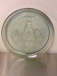 Nice 14 inch round glass Coca-Cola tray