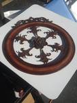 2 foot round metal wall Decour pieces