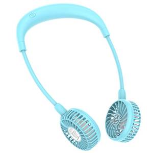 lot 71620 image: PANERGY Portable Neck Fan Rechargeable Hand Free Personal Fan Mini Wearable Fan Battery Operated USB Fan for Women Kids Sport Work Travel