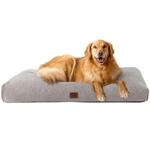lot 71653 image: EHEYCIGA Shredded Memory Foam Dog Beds for Jumbo Dogs, Orthopedic XXL Dog Bed for Crate with Washable Removable Cover, Giant Pet Bed Dog Mattress Dog Pillow