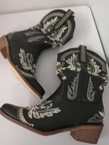 lot 71655 image: IXU Cowboy Boots For Women Pointy Toe Womens Western Boots Cowgirl Boots Mid Calf Boots