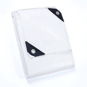 lot 71684 image: GUARD SHIELD Tarp White 6x8 Feet Multi Purpose Waterproof Poly Tarp Cover 5mil