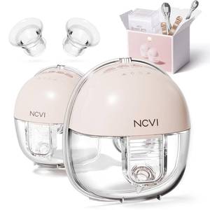 lot 71691 image: NCVI Hands Free Breast Pump 8111, Wearable Breastfeeding Pump Portable, Wireless Electric Milk Pump with Smart Display, Pumping Efficiently with 4 Modes & 9 Levels, Quiet and Discreet, 2124mm, 2 Pack