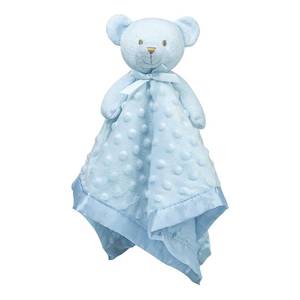 lot 71694 image: Pro Goleem Teddy Bear Lovey Baby Security Blanket for Boys and Girls Unisex Soft Lovie Baby Gifts for Newborn Toddler Snuggle Toy Stuffed Animal Blue 16 Inch