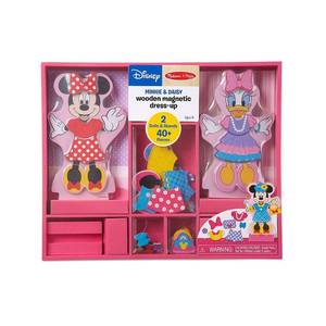 lot 71702 image: Melissa and Doug Minnie & Daisy Wooden Magnetic Dress-Up