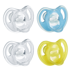 lot 71706 image: Tommee Tippee Ultra-Light Silicone Pacifier Symmetrical One-Piece Design BPA-Free Silicone Binkies 6-18m 4-Count