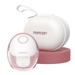 lot 71711 image: Momcozy Breast Pump Hands Free Mobile Style  M6, Wearable Breastfeeding Pump Ideal Rhythm for More Milk, DoubleFit Flange More Fit & Discreet with 3 Modes & 9 Levels, 24mm - 1 Pack Cozy Red - Retail $132.57