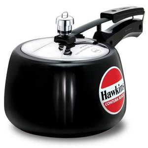lot 71714 image: Hawkins CB30 Hard Anodised Pressure Cooker, 3-Liter, Contura Black