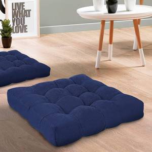 lot 71770 image: Millsilo 22 inchFloor Pillow, Large Floor Cushions, Square Floor Cushion Seating for Adults Kids, 4 Inch Thick Tufted Meditation Cushion for Yoga Living Room Tatami Floor, 22x22x4 Inch, Dark Blue