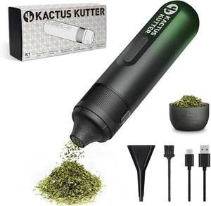 lot 71781 image: KactusKutter K1 Electric Spice Grinder Battery Powered Automatic Portable For Kitchen Herb Grinding - Holds up to 1 Gram (Shadowed Emerald)