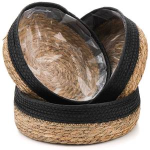 lot 71786 image: ZENFUN 3 Pack Round Rattan Storage Baskets, Round Rattan Baskets Set for Organizing, Serving, Wicker Baskets for Decor, Seagrass Bread Baskets, Countertop Baskets for Pantry, Home, Kitchen