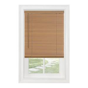 lot 71817 image: Achim GII Morningstar Indoor Cordless Woodtone Vinyl Light Filtering Window Mini Blind 64 L x 32 W