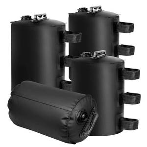 lot 71819 image: FRUITEAM 220 LBS Canopy Water Weight Bag, Tent Weights, Canopy Weights Set of 4 for Pop Up Canopy, Gazebo, Patio Umbrella, Parking Canopy, Pop Up Tent Weights, Black