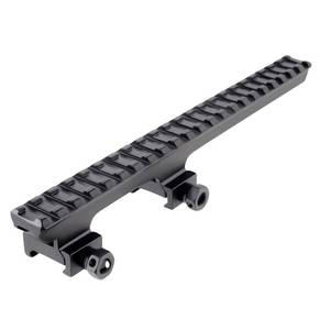 lot 71827 image: Gotical 22 Slots Extended Long Rail Cantilever Mount 0.5 Riser, Low Profile 0.5 high 80mm Mounting Slots Spacing