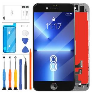 lot 71853 image: A-MIND for iPhone 8SE 2020 Screen Replacement Black 4.7 Inch Full Assembly for A1863 A1905 A1906 A2275 A2298 A2296 LCD Dispaly 3D Touch Screen Digitizer with Repair Tools Kit