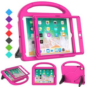 lot 71875 image: SUPLIK Kids Case for iPad 5th6th Generation(9.7 inch, 20172018), iPad Air 21 & Pro 9.7 Case with Screen Protector, Durable Protective Cover with Handle Stand for Apple iPad 56 Gen, Pink