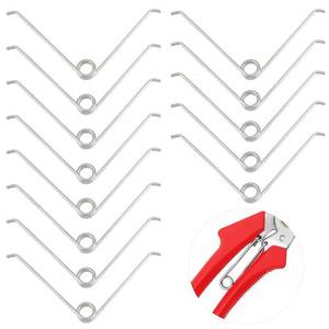 lot 71883 image: BENECREAT 36pcs Carbon Steel Small Torsion Spring, 1.8mm Wire Diameter V-Shape Mechanical Torsion Springs 11mm for Shears Series, DIY Crafts, Furniture, Repair Project