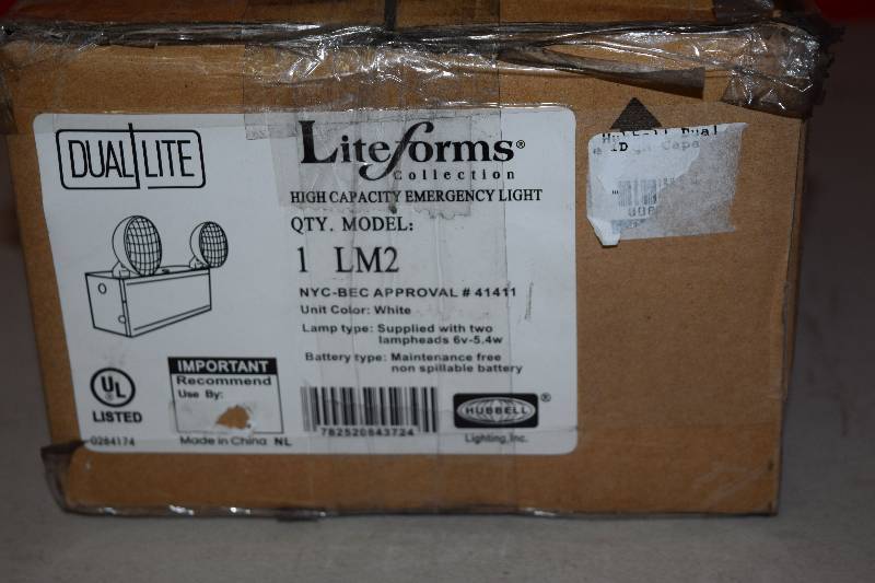 lot 1 image: Lite Forms Dual Lite High Capacity Emergency Light