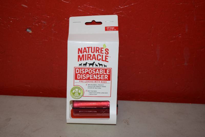 lot 14 image: 20 Packages of 3 Natures Miracle Disposable Dispenser Bags