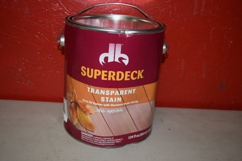 lot 35 image: 1 Gallon Superdeck Transparent Stain